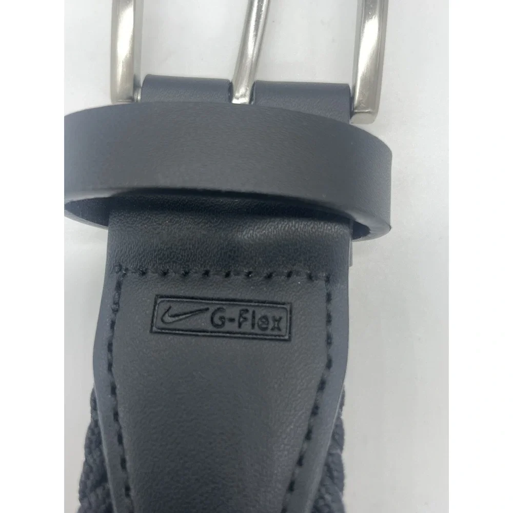 Nike Golf MEN'S Stretch Woven Belt BLACK Sz L 38-40 NEW Casual Sport Preppy